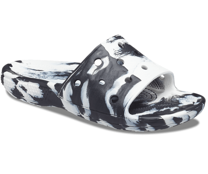 Crocs slippers black and white deals