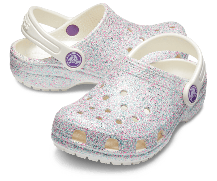 Crocs oyster hotsell glitter