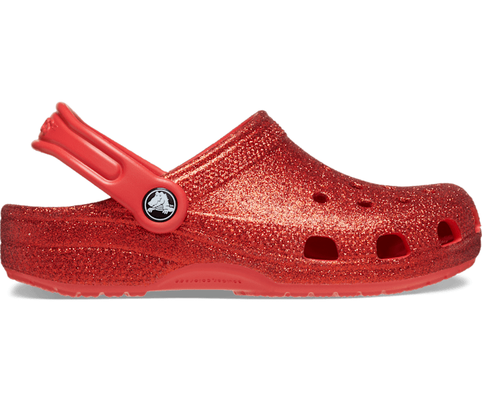 Red glitter 2025 crocs