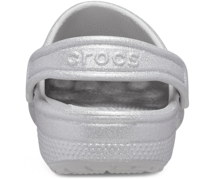 White glitter new arrivals crocs