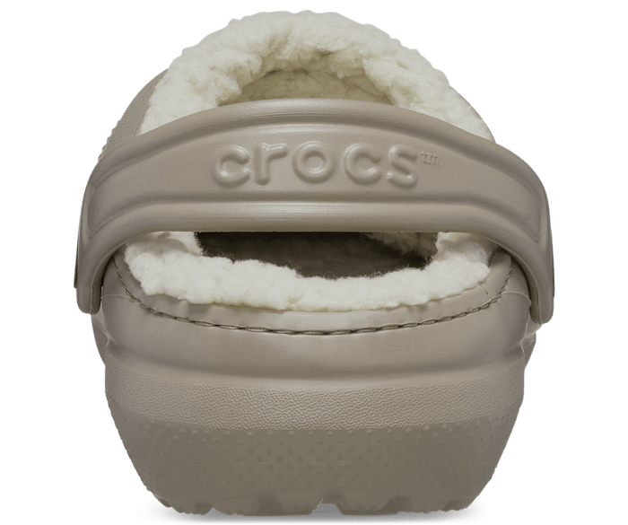 White classic fuzz lined crocs on sale