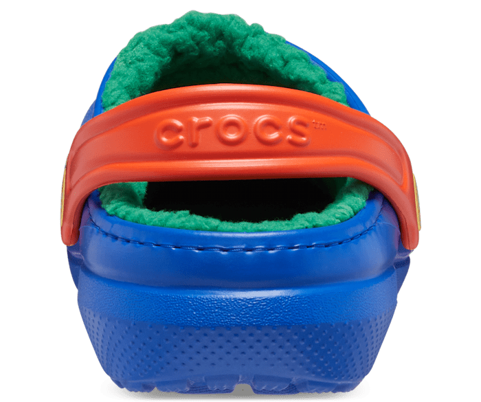 Ice blue fuzzy crocs best sale