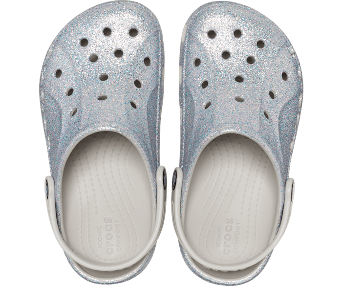 Silver glitter outlet crocs women's