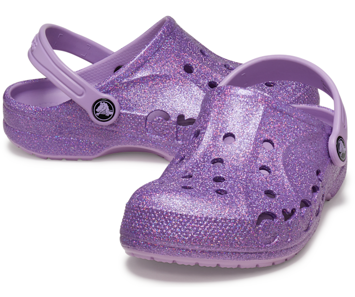 Kids Baya Glitter Clog Crocs