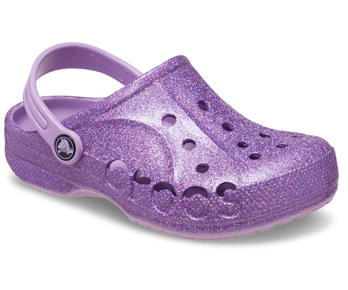 Kids Baya Glitter Clog Crocs
