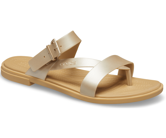 Gold croc sale sandals