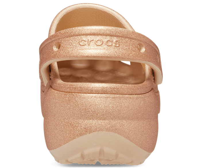 Rose gold metallic crocs deals