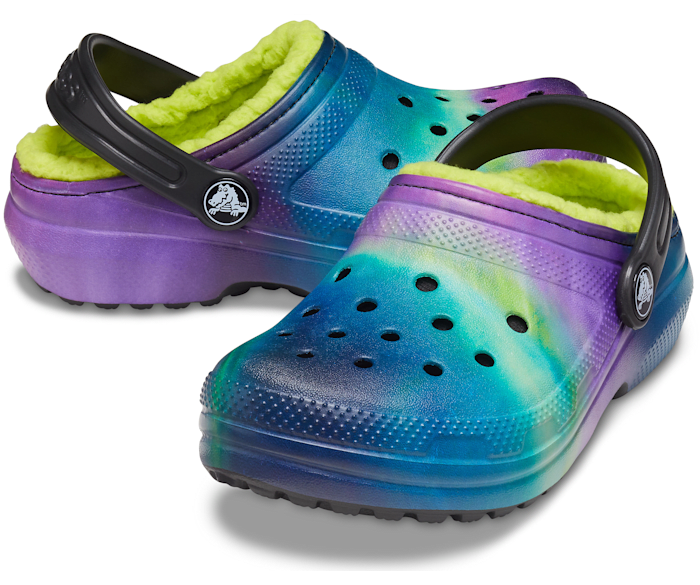 Kids fuzz lined crocs online