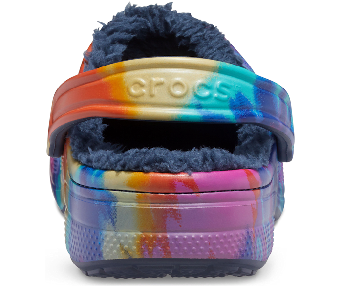 Womens lined on sale tie dye crocs