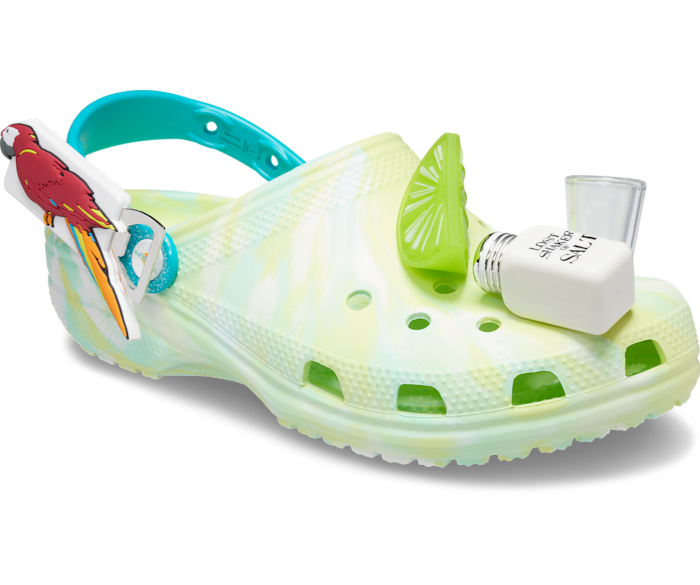 Margaritaville X Crocs Classic Clogs Jimmy Buffet w Jibbitz W10/M8