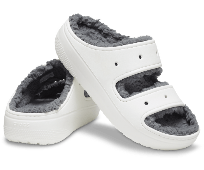 Crocs slippers black cheap and white