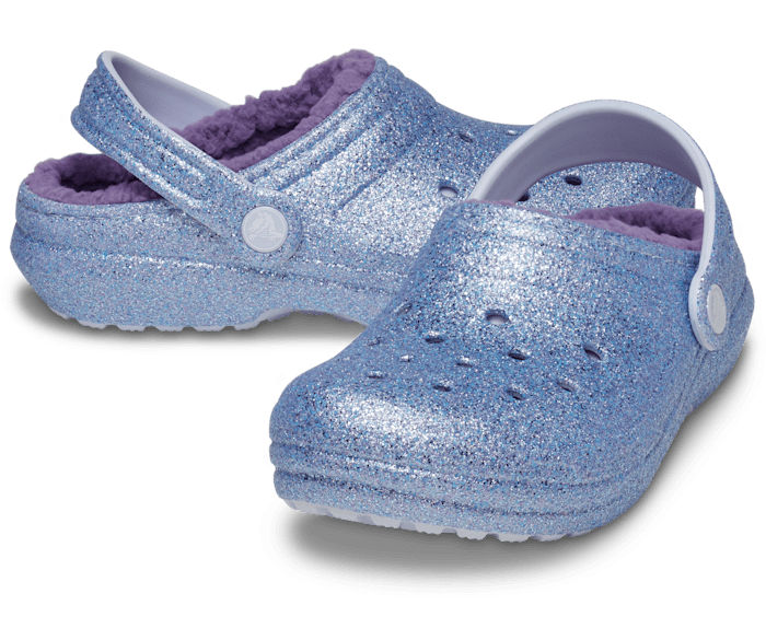 Crocs Kids Classic Glitter Lined Clog
