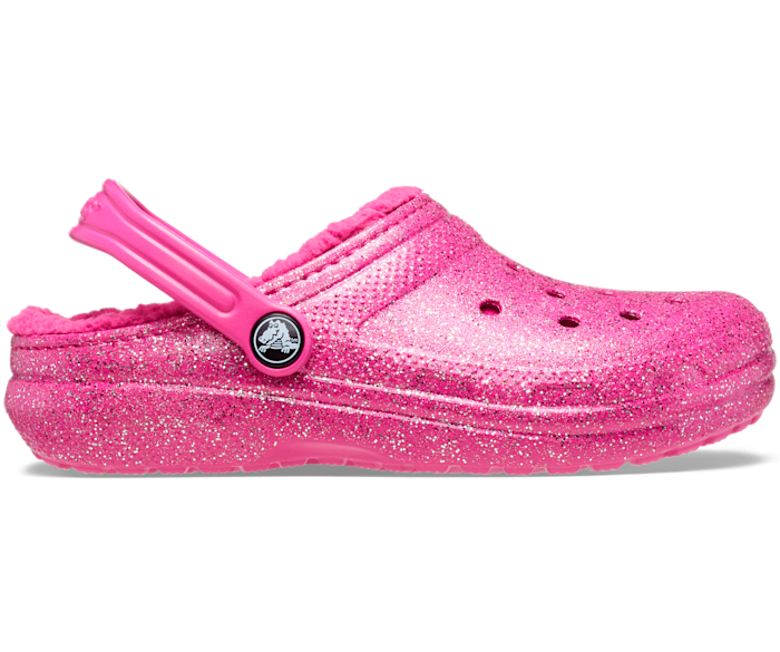 Furry crocs pink hotsell