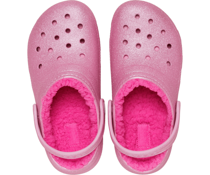 Kids lined crocs new arrivals