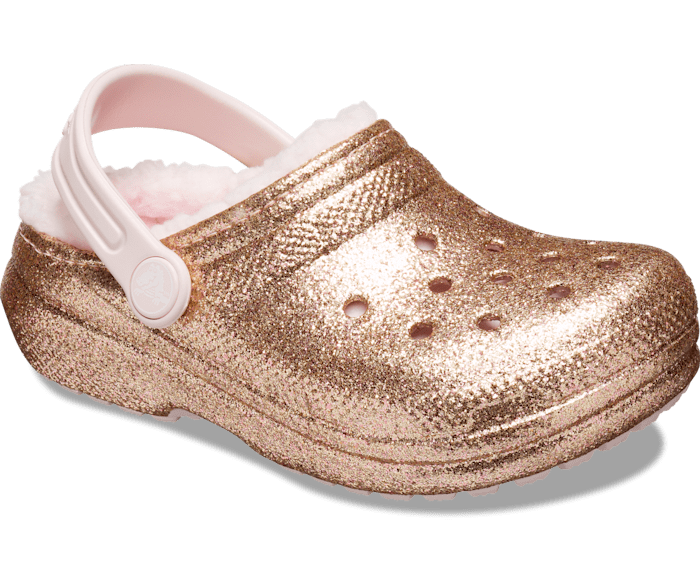 Toddler Classic Lined Glitter Clog