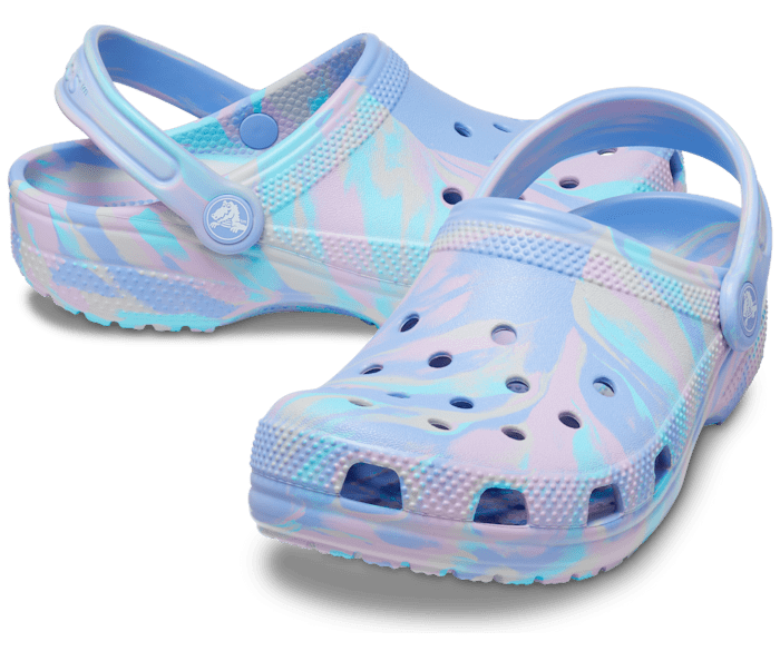 Tie dye youth best sale crocs