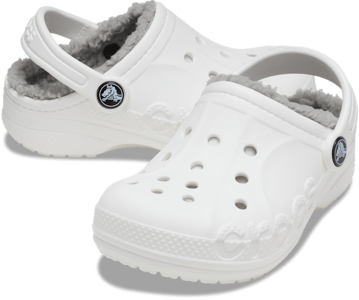Crocs with fur kids hot sale