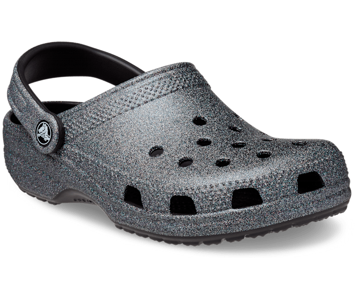 Womens silver glitter crocs on sale