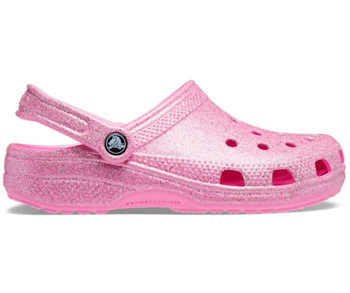 Pink sales sparkly crocs