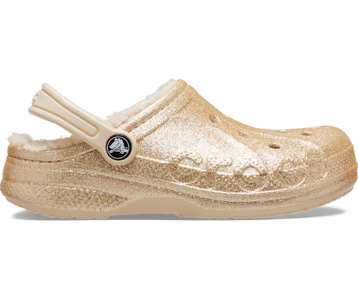 Toddler Baya Lined Glitter Clog Crocs