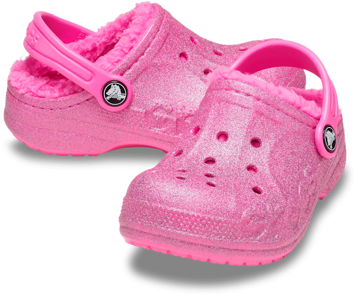 Kids lined crocs sales
