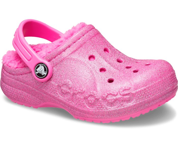Womens perfect lined crocs light pink