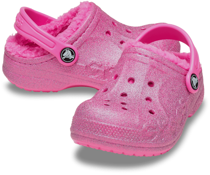 Kids lined crocs hotsell