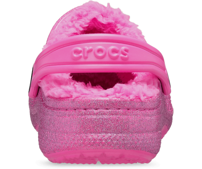 Crocs Kids Baya Lined Glitter Clog Electric Pink C12