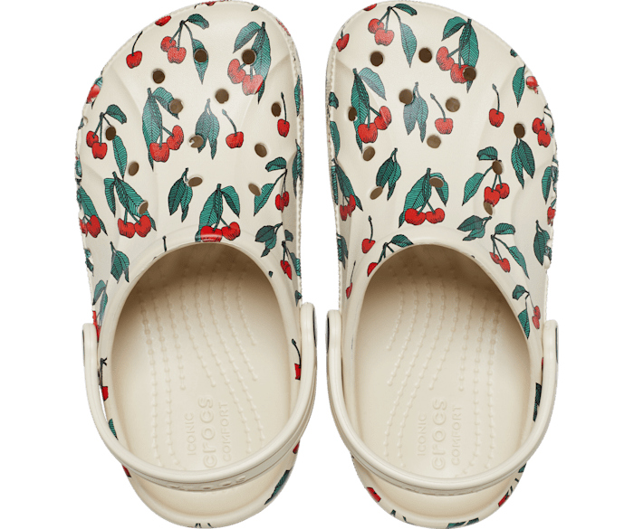 White crocs with clearance flowers