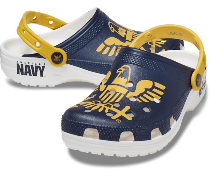 Crocs navy white deals