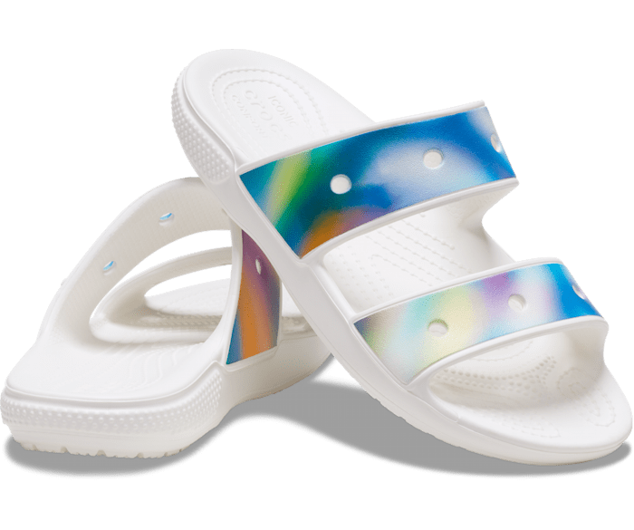 Crocs rainbow slide hotsell sandals