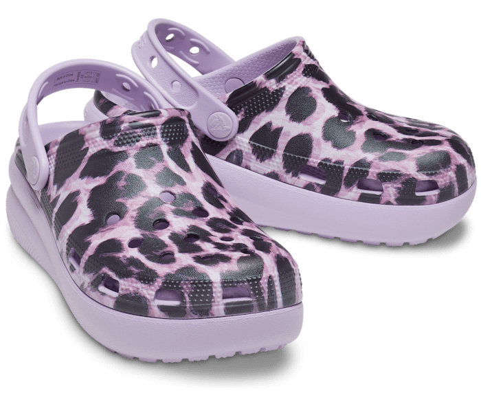 Colorful cheetah print store crocs