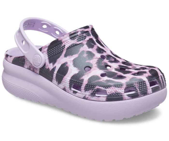 Colorful cheetah print hot sale crocs