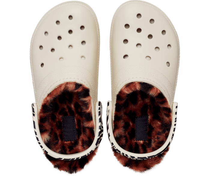 Crocs cheetah print best sale fur