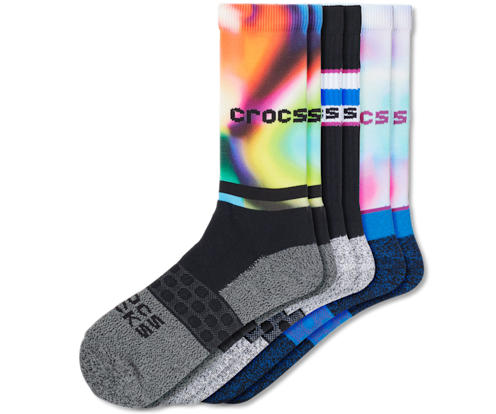 Crocs Socks Adult Crew Seasonal Solarized 3 Pack Crocs