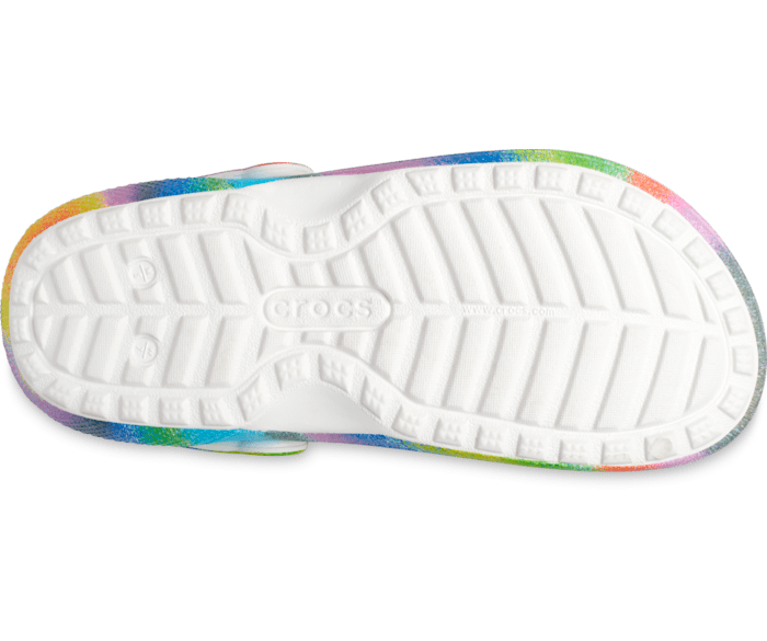 Rainbow crocs sales with fur inside