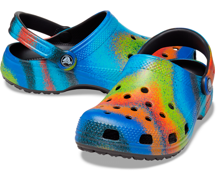Multi colored deals crocs
