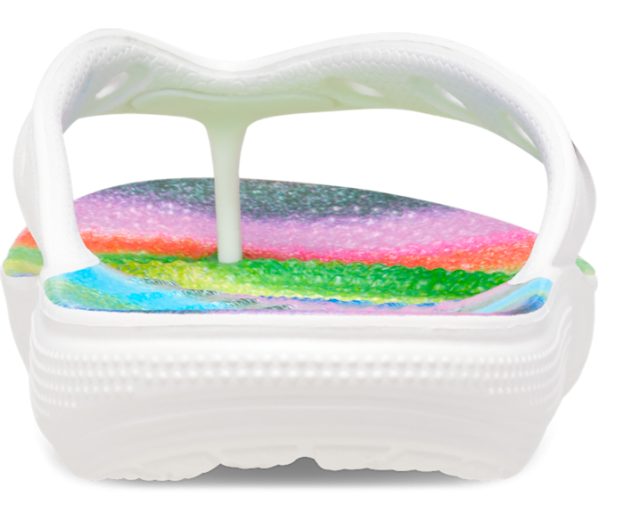 Crocs multicolor sales flip flops