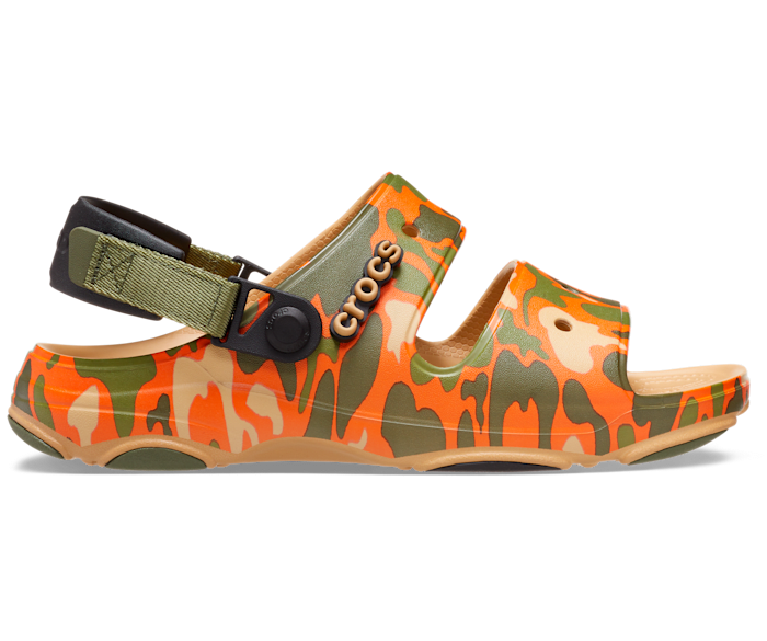 Crocs store orange sandals