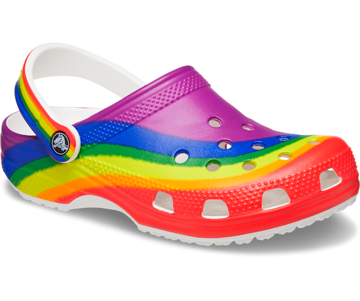 Rainbow crocs for top kids