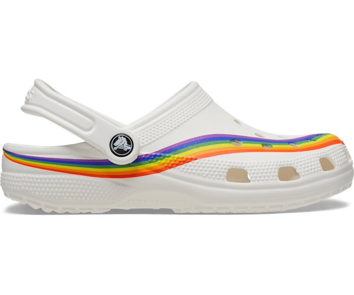 Rainbow crocs shoes deals