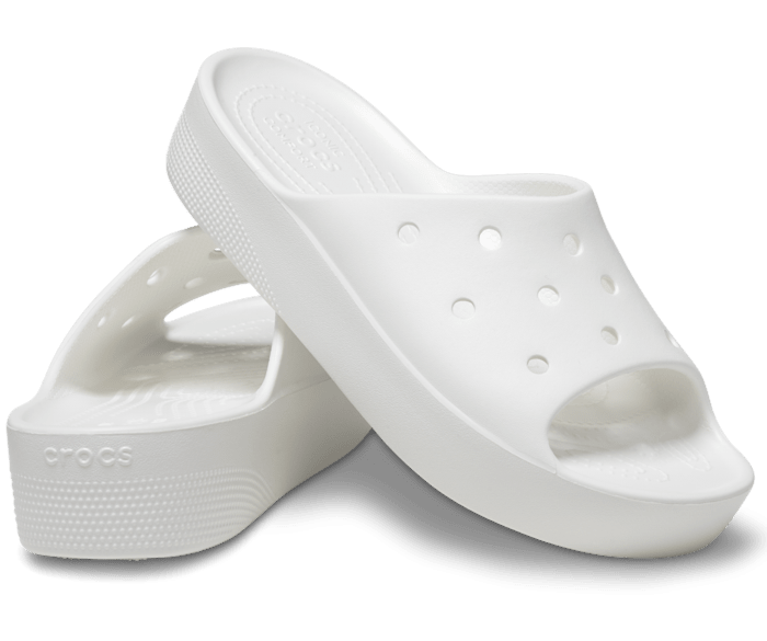 Crocs slides white top