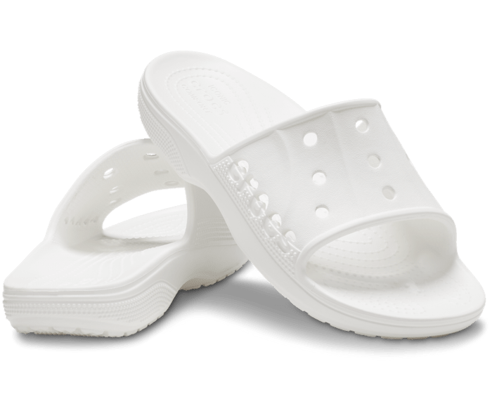 Iridescent crocs best sale slides