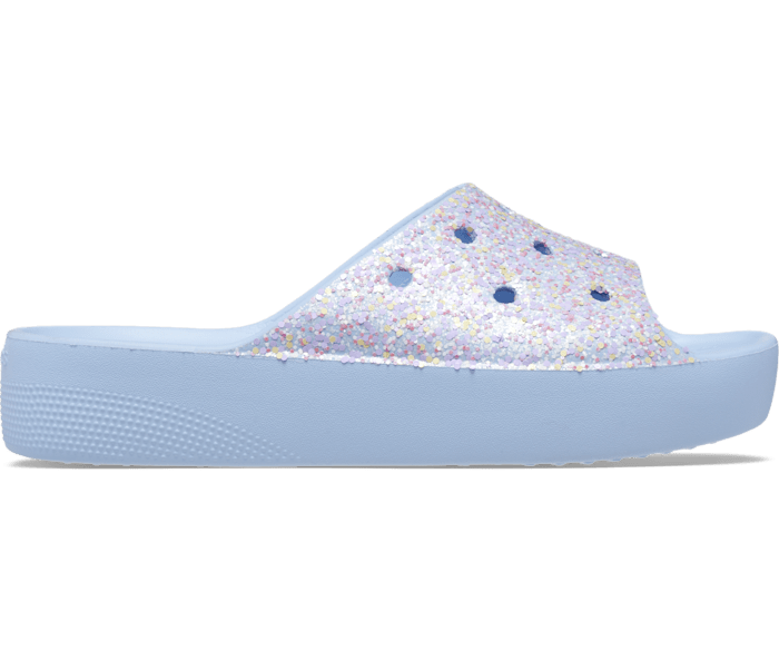Platform sales crocs blue