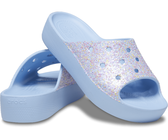 Womens best sale glitter crocs