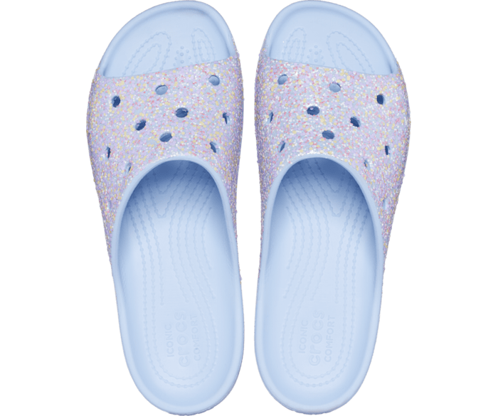 Crocs slides sale blue