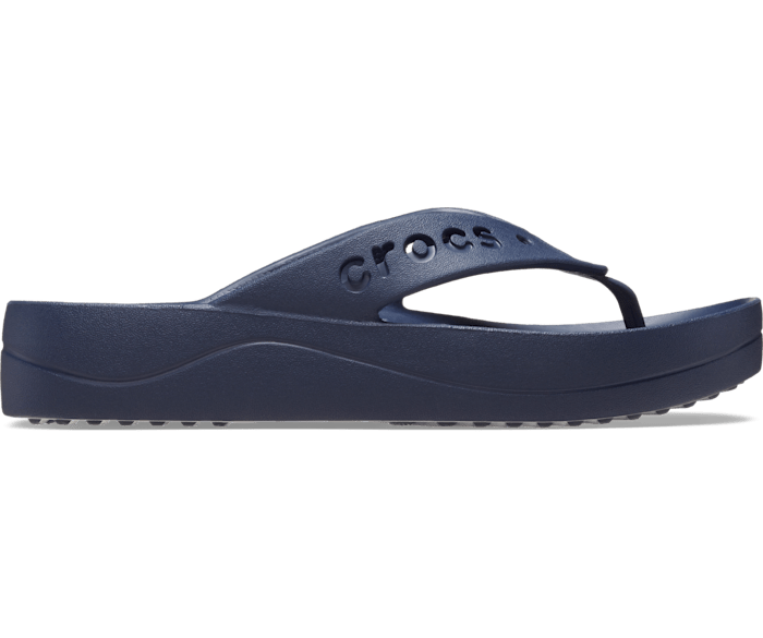 Navy blue shop platform crocs
