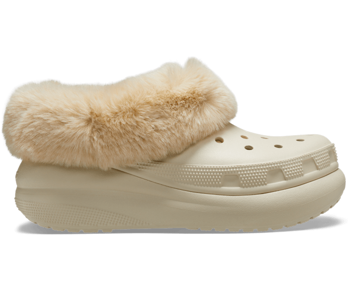 Crocs shoes with fur 2025