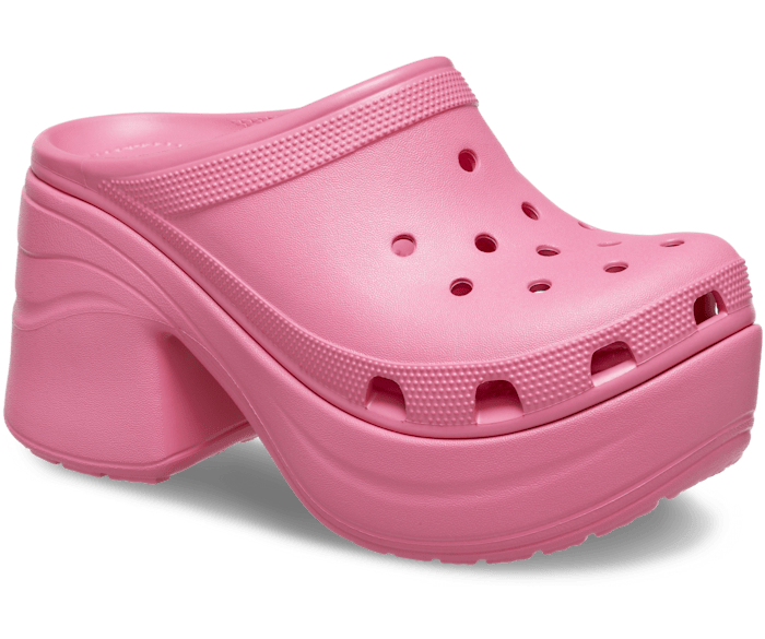 Pink shop croc heels
