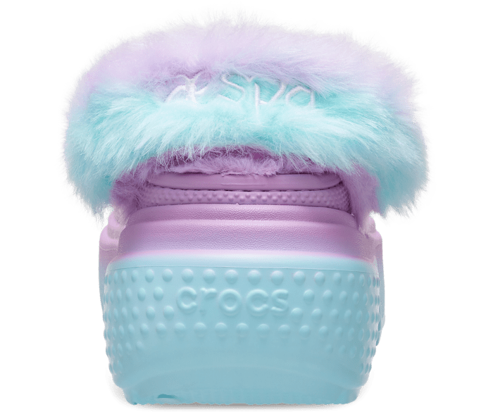 Croc shoes with fur shop